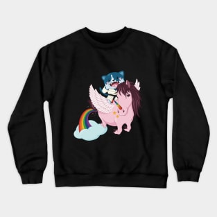 Unicorn rainbow fart Crewneck Sweatshirt